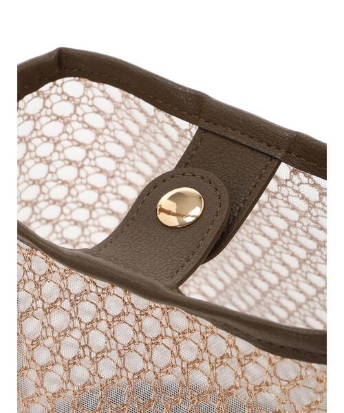 Te chichi(テチチ)の「バンブーハンドルミニシアーバック(ハンドバッグ・レディース・ブラウン/ブラック・F)」の10枚目の写真