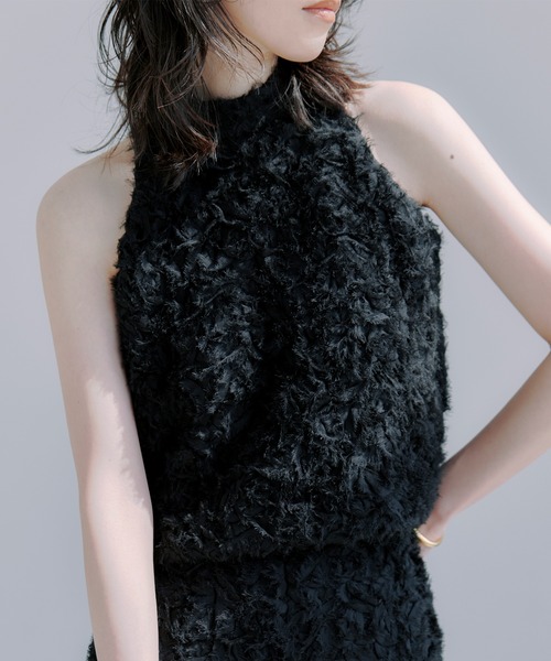 セール】エンブロイダリーアメスリブラウス（タンクトップ）｜anuans