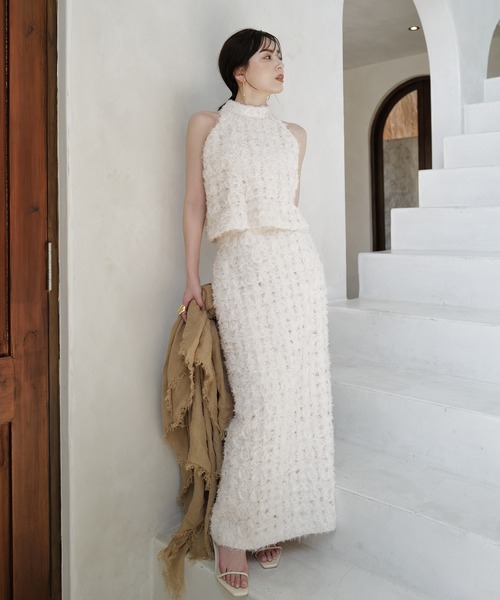 セール】エンブロイダリーアメスリブラウス（タンクトップ