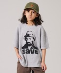 PAIRMANON STREET（ペアマノンストリート）の「【PAIRMANON STREET】ワッフル プリント オーバーサイズ Tシャツ（Tシャツ/カットソー・160）」