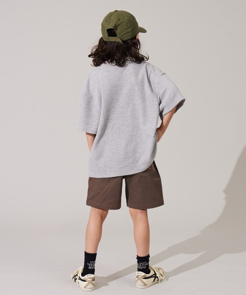 PAIRMANON STREET(ペアマノンストリート)の「【PAIRMANON STREET】ワッフル プリント オーバーサイズ Tシャツ(Tシャツ/カットソー・キッズ・グレー/ブルー/アイボリー・100/150/90/130/110/120/160/140)」の13枚目の写真