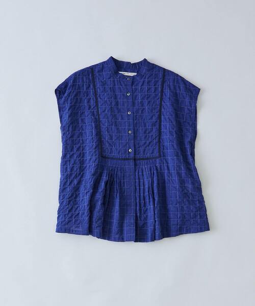 conges payes ADIEU TRISTESSE（コンジェ ペイエ アデュートリステス）の「【1月お気に入り登録ブランド内4位】コードトリミングブラウス（シャツ/ブラウス・レディース・ホワイト系その他/ブルー系その他/グレー系その他・38）」の3枚目の写真