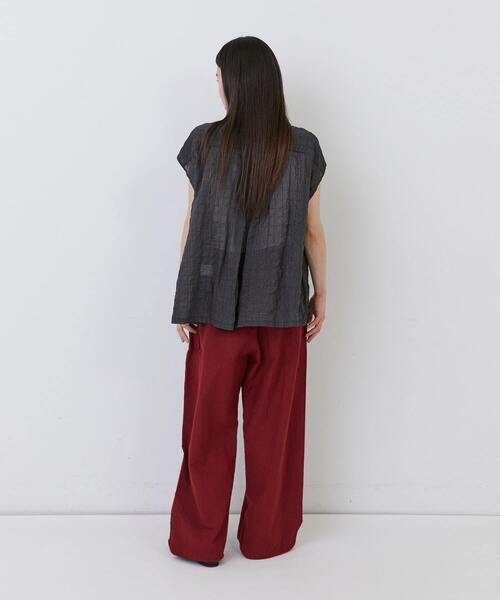 conges payes ADIEU TRISTESSE（コンジェ ペイエ アデュートリステス）の「【1月お気に入り登録ブランド内4位】コードトリミングブラウス（シャツ/ブラウス・レディース・ホワイト系その他/ブルー系その他/グレー系その他・38）」の16枚目の写真