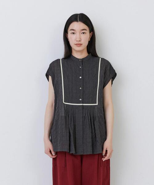 conges payes ADIEU TRISTESSE（コンジェ ペイエ アデュートリステス）の「【1月お気に入り登録ブランド内4位】コードトリミングブラウス（シャツ/ブラウス・レディース・ホワイト系その他/ブルー系その他/グレー系その他・38）」の18枚目の写真