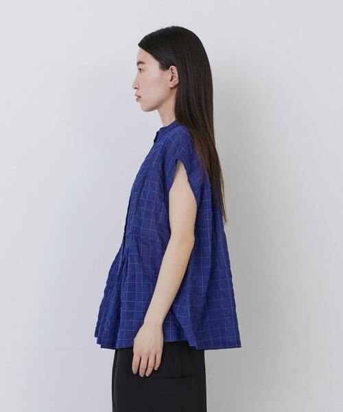 conges payes ADIEU TRISTESSE（コンジェ ペイエ アデュートリステス）の「【3月お気に入り登録ブランド内4位】コードトリミングブラウス（シャツ/ブラウス・レディース・ホワイト系その他/ブルー系その他/グレー系その他・38）」の4枚目の写真