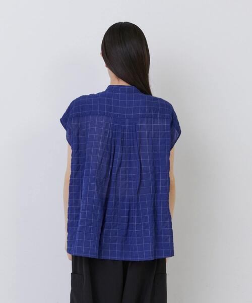 conges payes ADIEU TRISTESSE（コンジェ ペイエ アデュートリステス）の「【3月お気に入り登録ブランド内4位】コードトリミングブラウス（シャツ/ブラウス・レディース・ホワイト系その他/ブルー系その他/グレー系その他・38）」の5枚目の写真