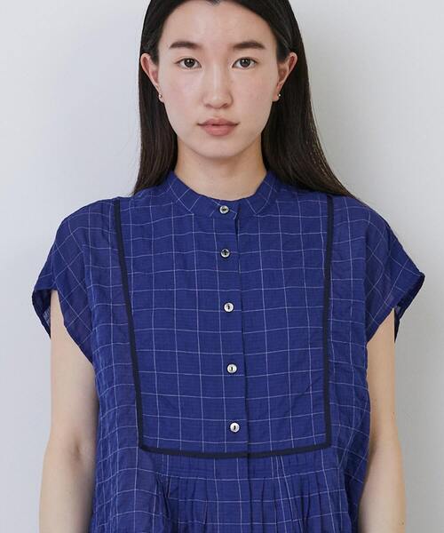 conges payes ADIEU TRISTESSE（コンジェ ペイエ アデュートリステス）の「【3月お気に入り登録ブランド内4位】コードトリミングブラウス（シャツ/ブラウス・レディース・ホワイト系その他/ブルー系その他/グレー系その他・38）」の6枚目の写真