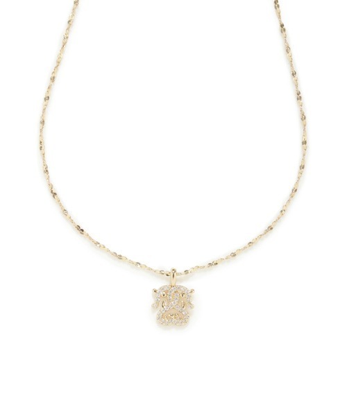 SNIDEL（スナイデル）の「ストーンモチーフネックレス（ネックレス・レディース・シルバー/ゴールド/アイボリー・FREE）」の8枚目の写真