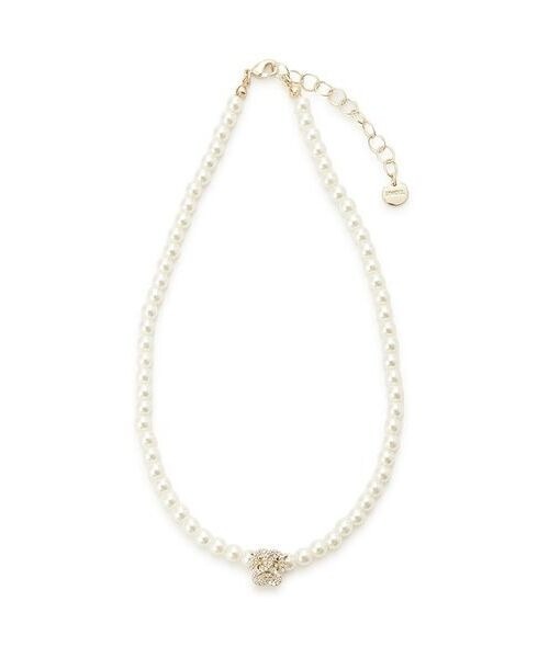 SNIDEL（スナイデル）の「ストーンモチーフネックレス（ネックレス・レディース・シルバー/ゴールド/アイボリー・FREE）」の11枚目の写真