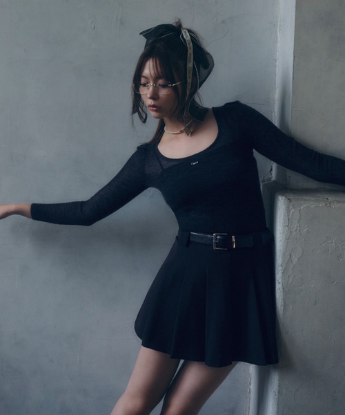 SNIDEL（スナイデル）の「ストーンモチーフネックレス（ネックレス・レディース・シルバー/ゴールド/アイボリー・FREE）」の12枚目の写真