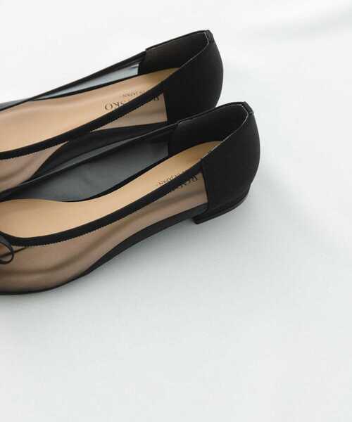 RODE SKO（ロデスコ）の「『MADE IN JAPAN』ポインテッドシアーフラットシューズ（バレエシューズ・レディース・ブラック/ベージュ・36/37/38）」の5枚目の写真