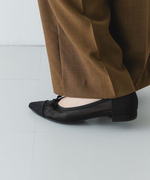 セール】『MADE IN JAPAN』ポインテッドシアーフラットシューズ