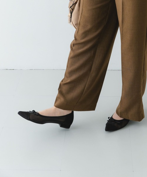 RODE SKO（ロデスコ）の「『MADE IN JAPAN』ポインテッドシアーフラットシューズ（バレエシューズ・レディース・ブラック/ベージュ・36/37/38）」の12枚目の写真