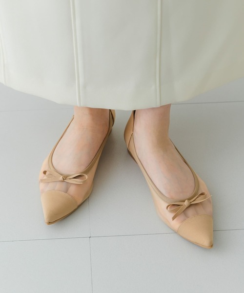 RODE SKO（ロデスコ）の「『MADE IN JAPAN』ポインテッドシアーフラットシューズ（バレエシューズ・レディース・ブラック/ベージュ・36/37/38）」の16枚目の写真