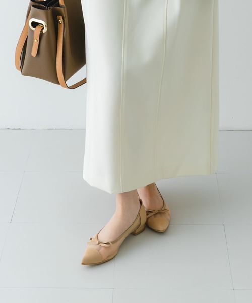 RODE SKO（ロデスコ）の「『MADE IN JAPAN』ポインテッドシアーフラットシューズ（バレエシューズ・レディース・ブラック/ベージュ・36/37/38）」の18枚目の写真