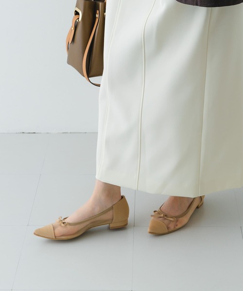 RODE SKO（ロデスコ）の「『MADE IN JAPAN』ポインテッドシアーフラットシューズ（バレエシューズ・レディース・ブラック/ベージュ・36/37/38）」の19枚目の写真