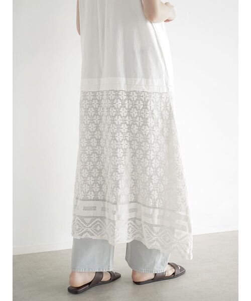 FIKA.(フィーカ)の「Lace switched sleeveless onepiece(ワンピース・レディース・アイボリー/ブラック・MEDIUM)」の20枚目の写真