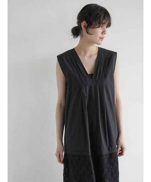 FIKA.(フィーカ)の「Lace switched sleeveless onepiece(ワンピース・レディース・アイボリー/ブラック・MEDIUM)」の11枚目の写真