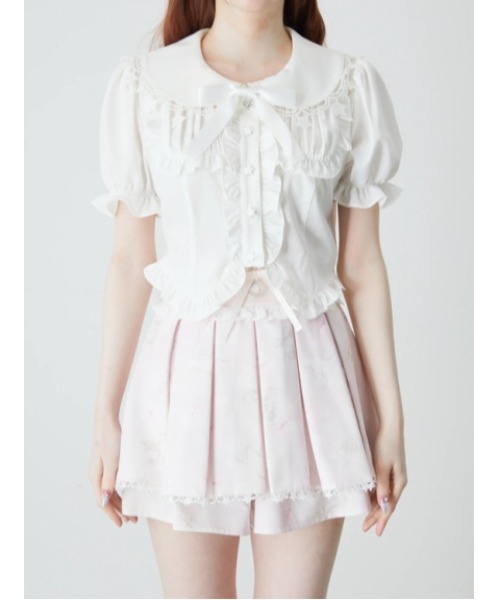 Ank Rouge アンクルージュ 星座のブラウス ホワイト Ank Rouge（アンクルージュ）の「星座のブラウス（シャツ/ブラウス