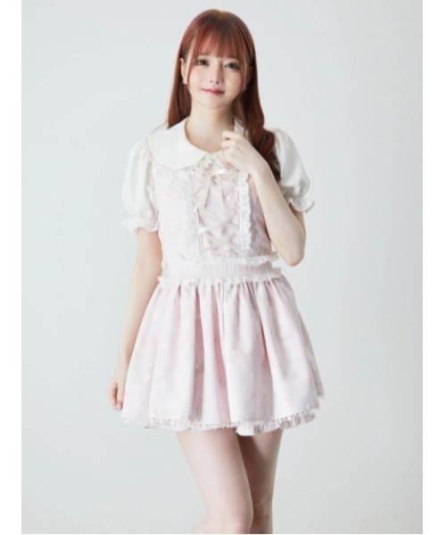 Ank Rouge アンクルージュ 星座のブラウス ホワイト Ank Rouge（アンクルージュ）の「星座のブラウス（シャツ/ブラウス