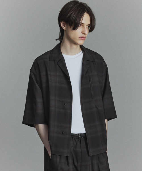 PUBLIC TOKYO ¥16,500 ダークフラワーシャツ ブラック PUBLIC TOKYO（パブリックトウキョウ）の「レクトプリント