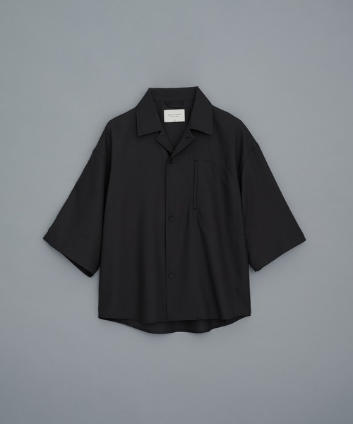 re:poris パブリックブラックシャツ SHIOTA 2WAY デニムビッグシャツ（シャツ/ブラウス）｜PUBLIC