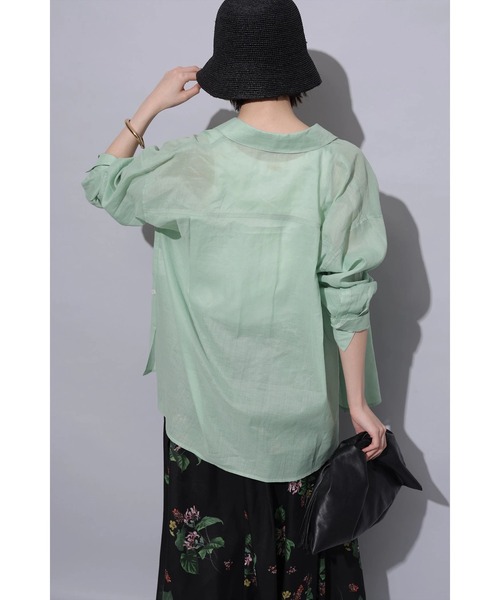 【新品】完売⭐︎ アルページュストーリー　 2WAYシアーリネンシャツ　キャメル 専用 美品 Arpege story 2wayシアーリネンシャツ キャメル