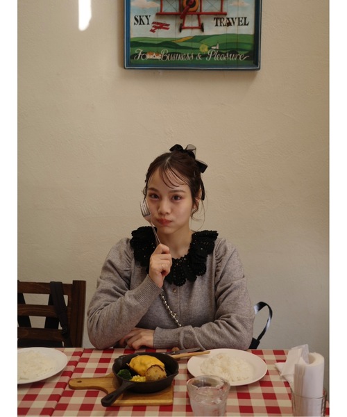 JUMELLE（ジュメロ）の「【Casselini】レース付け襟ネックレス（付け襟・レディース・ホワイト・FREE）」の3枚目の写真