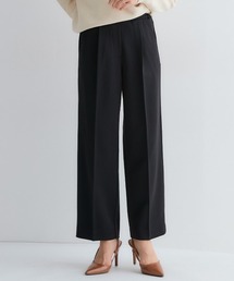 Petitjo | 小さいサイズ　きれい見えセミワイドパンツ　選べるレングス（ベルトループ無）低身長さん・小柄女性(スラックス)