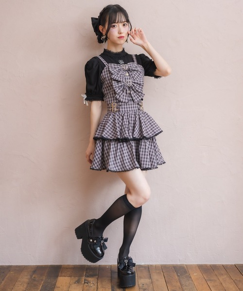 ROJITA ダブルリボン ビスチェ スカートセット ロジータ ROJITA ダブルリボンビスチェスカートセット