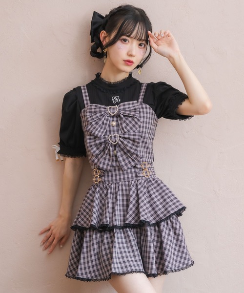 ダブルリボンビスチェスカートセット（セットアップ）｜ROJITA