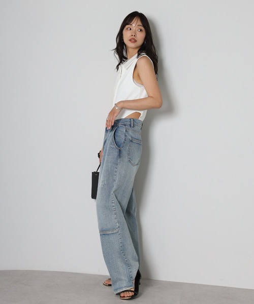 セール】【動画あり】polo knit sleeveless body suit / ポロ