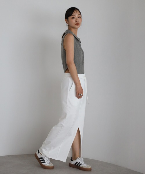 ポロニットボディスーツ セール】【動画あり】polo knit sleeveless body suit / ポロ