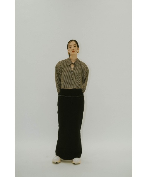 Knuth Marf(クヌースマーフ)の「docking maxi denim skirt(スカート・レディース・ブラック/その他・MEDIUM/SMALL/X-SMALL)」の10枚目の写真