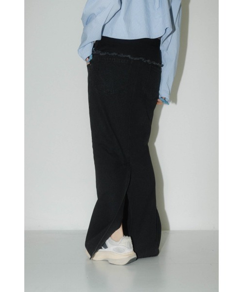 Knuth Marf(クヌースマーフ)の「docking maxi denim skirt(スカート・レディース・ブラック/その他・MEDIUM/SMALL/X-SMALL)」の14枚目の写真
