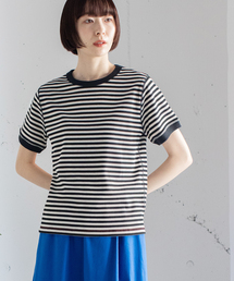 ハニカムボーダーTシャツ