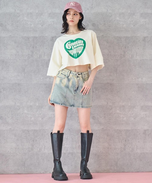 ANAP(アナップ)の「ウォッシュ 加工 デニム ミニ スカート(スカート・レディース・ブルー・S/M)」の16枚目の写真