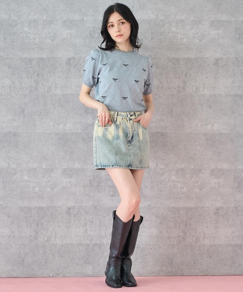 ANAP(アナップ)の「ウォッシュ 加工 デニム ミニ スカート(スカート・レディース・ブルー・S/M)」の20枚目の写真