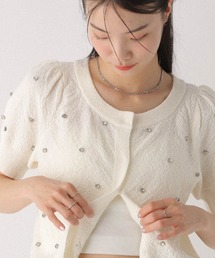 heather❤︎ カーディガン アウター ニット アイボリー トップス