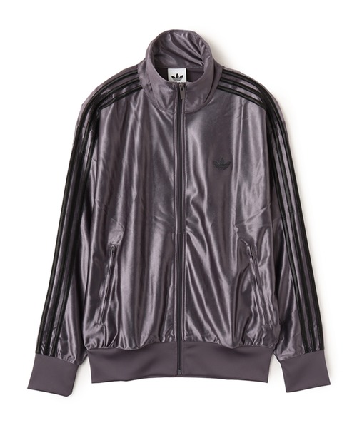 ハーフジップ トラックトップ/adidas Originals アディダス デニムクロップド トラックトップ ハーフジップ 女性