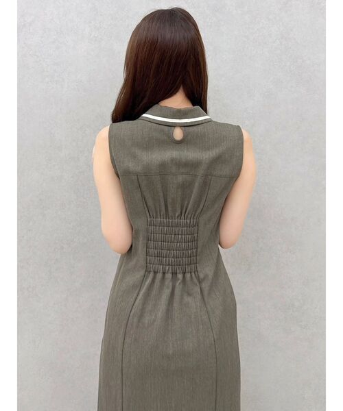 dazzlin（ダズリン）の「フチフリルレイヤードワンピース（ワンピース・レディース・アイボリー/インディゴブルー/ブラウン・SMALL/MEDIUM）」の20枚目の写真