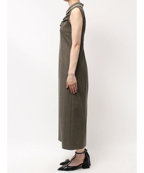 dazzlin（ダズリン）の「フチフリルレイヤードワンピース（ワンピース・レディース・アイボリー/インディゴブルー/ブラウン・SMALL/MEDIUM）」の14枚目の写真