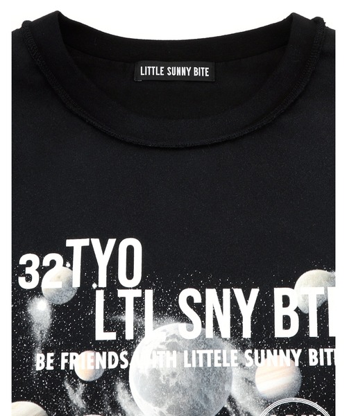 Little sunny bite（リトルサニーバイト）の「cosmic big tee（Tシャツ/カットソー・レディース・ブルー/ブラック/ピンク・SMALL/MEDIUM）」の4枚目の写真