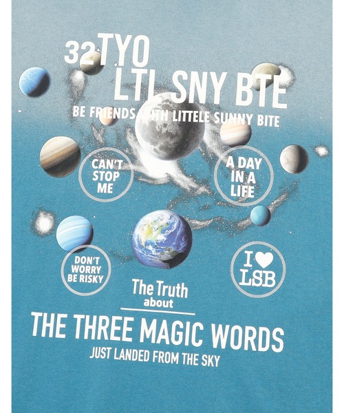 Little sunny bite（リトルサニーバイト）の「cosmic big tee（Tシャツ/カットソー・レディース・ブルー/ブラック/ピンク・SMALL/MEDIUM）」の13枚目の写真