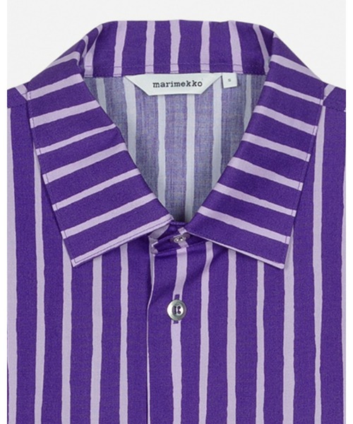 marimekko（マリメッコ）の「【kioski】 Jokapoika / cotton shirt（シャツ/ブラウス・レディース・パープル/ブラック・SMALL/X-SMALL/MEDIUM/LARGE）」の12枚目の写真
