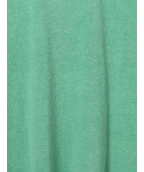 SM2（エスエムツー）の「ピグメント加工メロー切替ロゴプリントTシャツ（Tシャツ/カットソー・レディース・チャコールグレー/イエロー/グリーン/オフホワイト・F）」の6枚目の写真