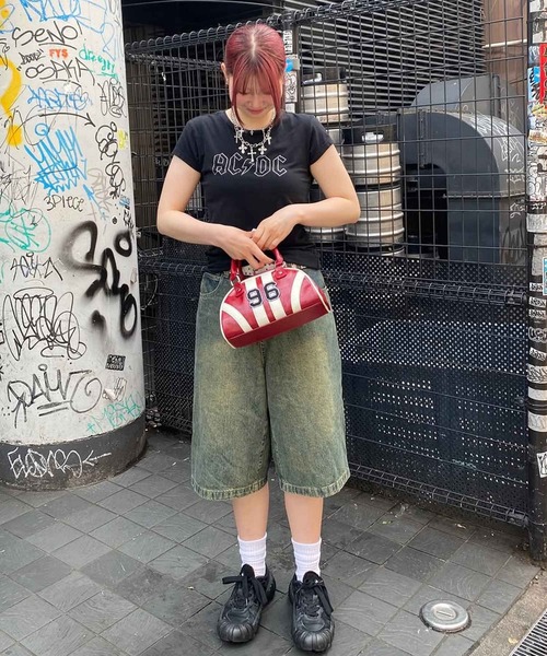 SPINNS（スピンズ）の「合皮ハンドバッグ/NO.96（ハンドバッグ・レディース・レッド/ブラック・ONESIZE）」の6枚目の写真