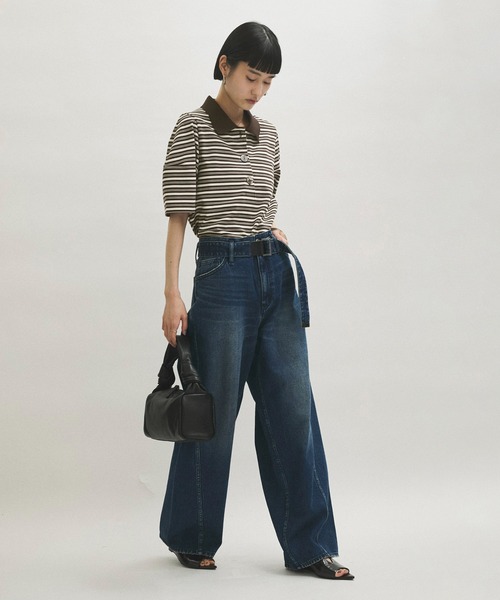 ADAM ET ROPE'（アダムエロペ）の「コクーンスリーブポロシャツ