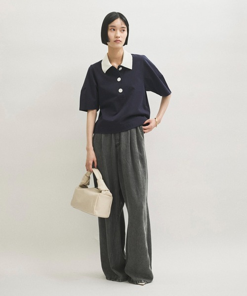 ADAM ET ROPE' アダムエロペ コクーンスリーブポロシャツ ADAM ET ROPE'｜コクーンスリーブポロシャツ | Rakuten Fashion