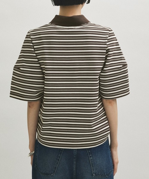 ADAM ET ROPE' アダムエロペ コクーンスリーブポロシャツ ADAM ET ROPE'｜コクーンスリーブポロシャツ | Rakuten Fashion